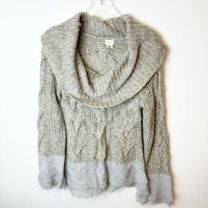 Sleeping on Snow | Anthropologie Alpaca Wool Cable Knit Sweater